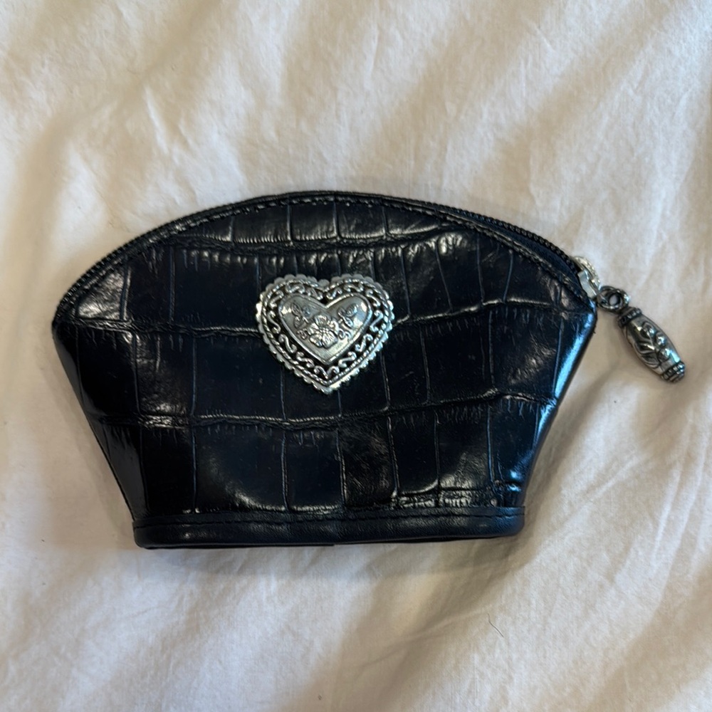 Brighton Black Mini Bag with Heart Embellishment